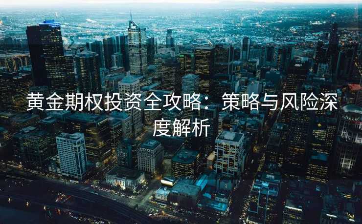 黄金期权投资全攻略：策略与风险深度解析